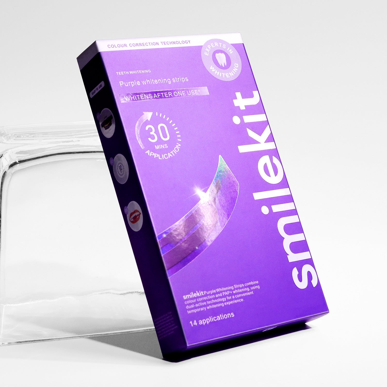 New Product V34 Purple Teeth Whitening Strips V34 Whitening Strips Purple Small Box Teeth Whitening Strips
